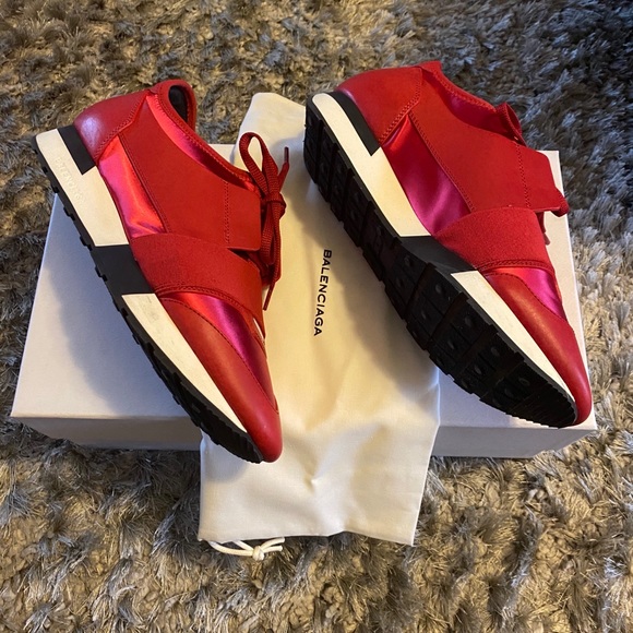 Balenciaga Shoes - Red Balenciaga Sneakers size 39
